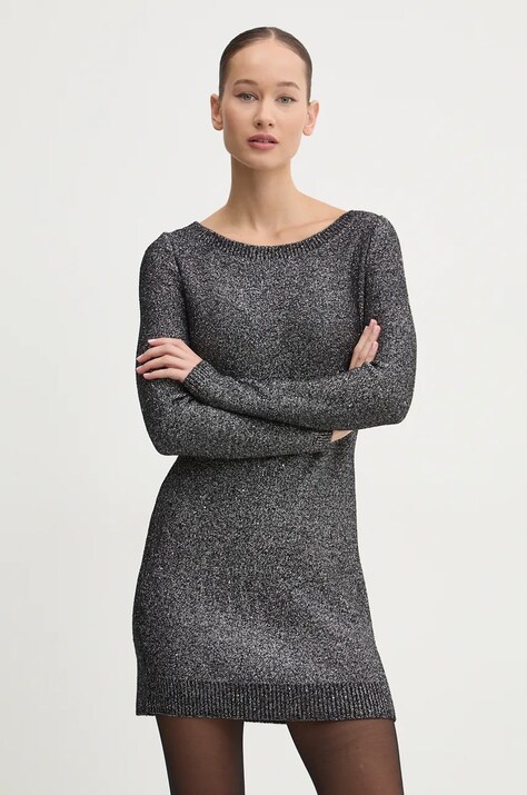 HUGO rochie culoarea negru, mini, dreaptă, 50522563