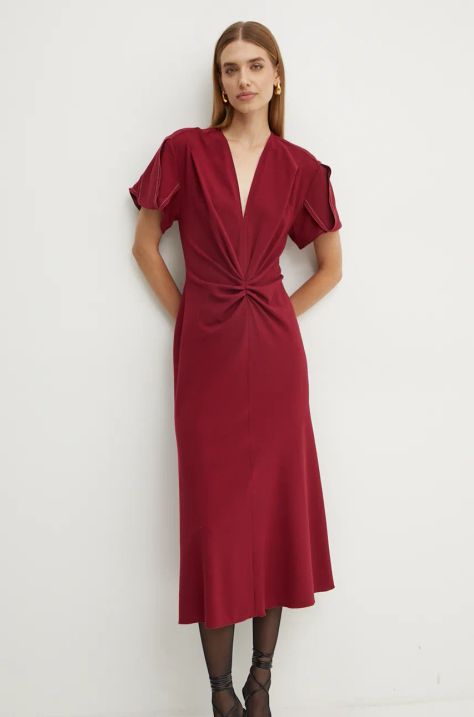 Victoria Beckham vestito in lana colore rosso  1424WDR005195C