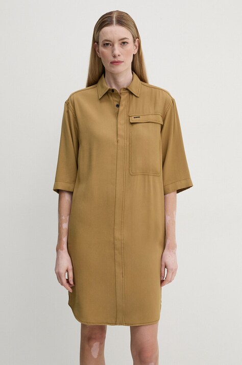 G-Star rochie culoarea bej, mini, oversize, D25245-D714