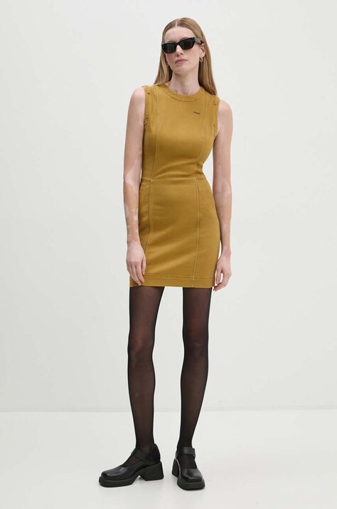 G-Star rochie culoarea verde, mini, dreaptă, D25249-D730