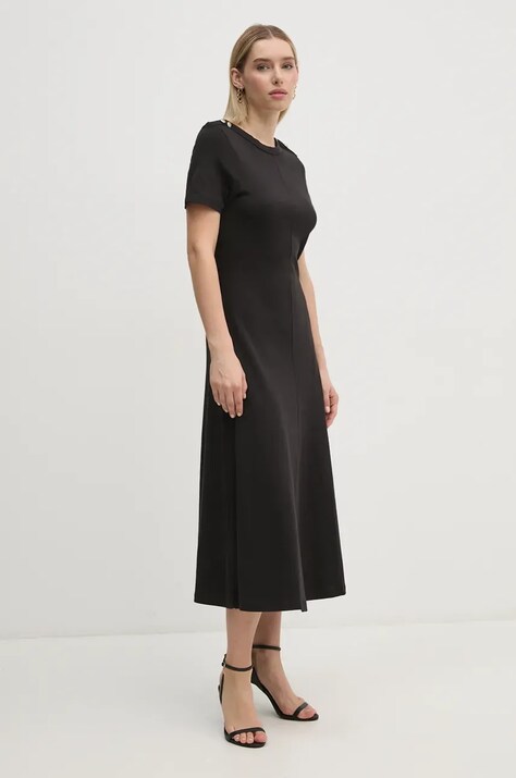 Tommy Hilfiger vestito in cotone colore nero WW0WW42917