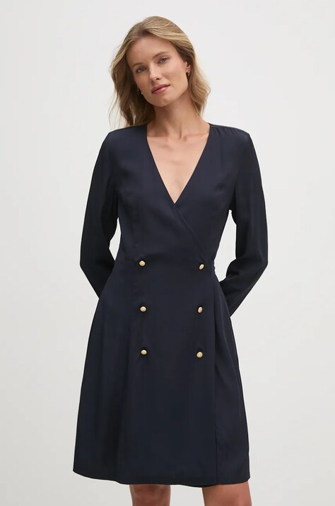 Tommy Hilfiger rochie culoarea bleumarin, mini, dreaptă, WW0WW43034