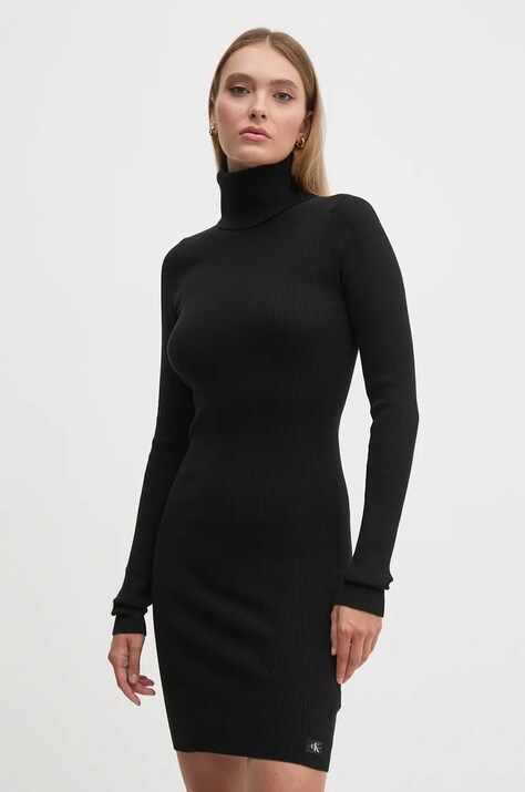 Платье Calvin Klein Jeans цвет чёрный mini облегающая