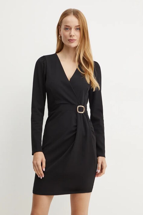 Morgan rochie RJIMY culoarea negru, mini, evazată, RJIMY