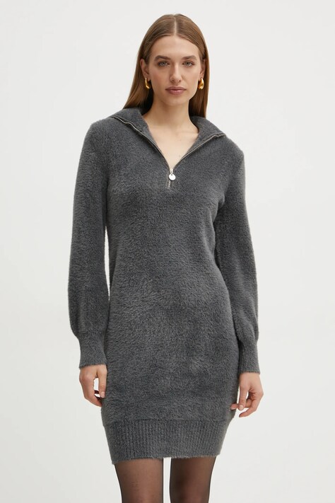 Morgan rochie RMNOVI culoarea gri, mini, dreaptă, RMNOVI
