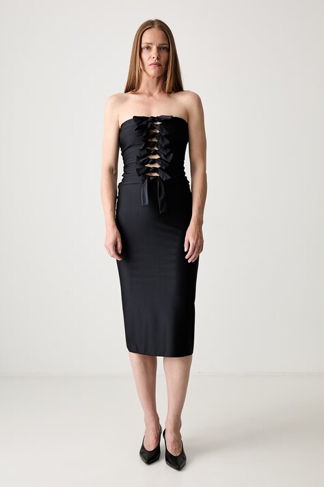 Coperni plain dress black
