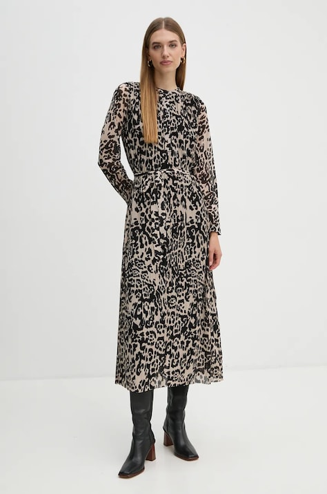 OUI rochie culoarea negru, maxi, oversize, 89434