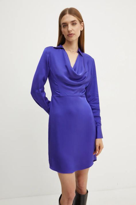 Karl Lagerfeld rochie culoarea violet, mini, evazati, 246W1300