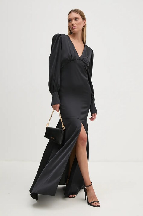 Artigli rochie culoarea negru, maxi, mulată, ACAB000521