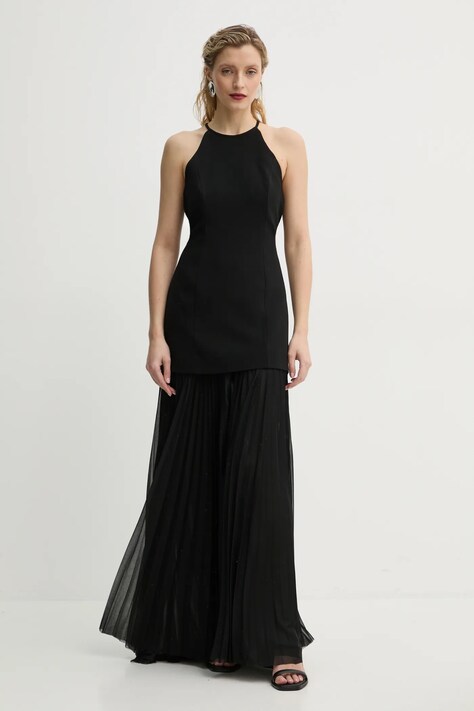A.L.C. rochie Lana culoarea negru, maxi, evazată, 6DRES02466
