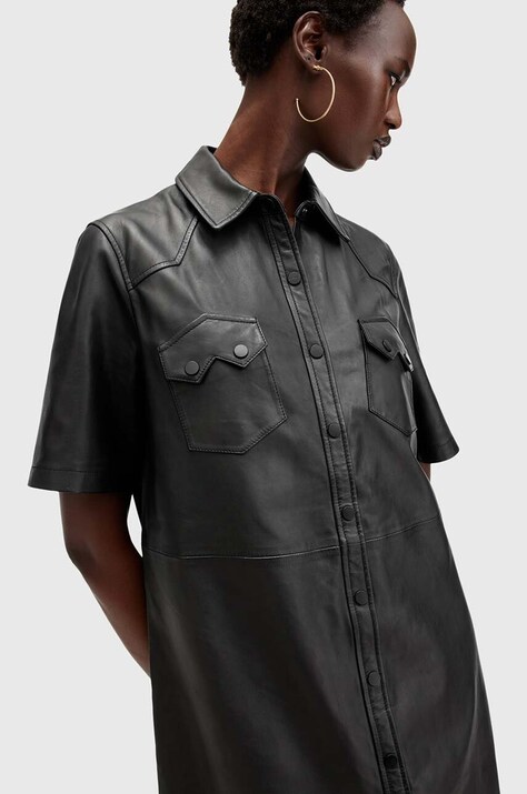 AllSaints сукня шкіряна ROCK DRESS — фото 2