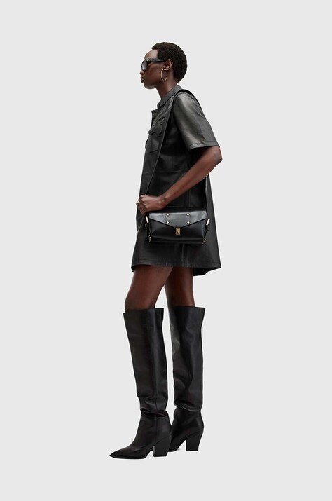 AllSaints сукня шкіряна ROCK DRESS — фото 8