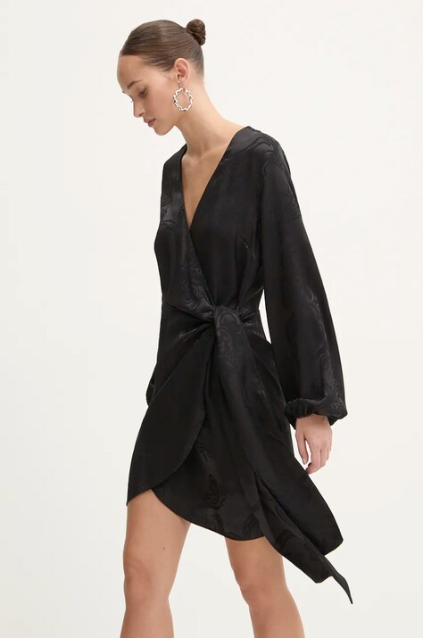 Never Fully Dressed rochie Mini Vienna culoarea negru, mini, evazată, NFDDR1670
