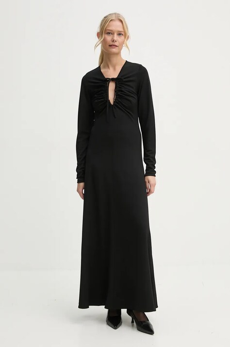 By Malene Birger rochie DEIJA culoarea negru, maxi, evazată, Q71583018