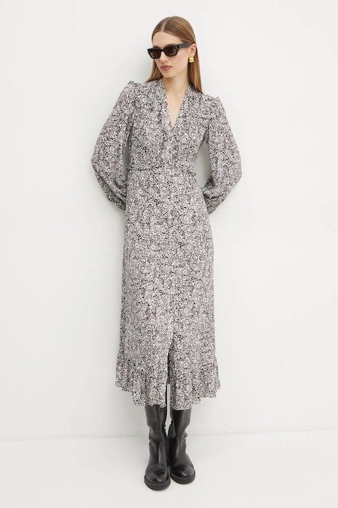 Φόρεμα Weekend Max Mara χρώμα: καφέ, 2425226023600