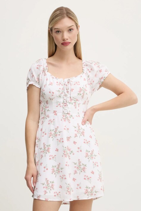 Hollister Co. ruha fehér, mini, harang alakú, KI359-2121