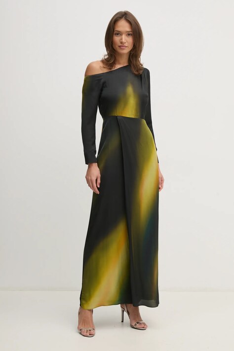Pedro del Hierro rochie culoarea verde, maxi, evazată, 3818456