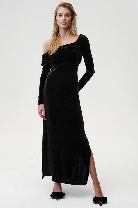 Undress Code rochie Femme Fatale Dress culoarea negru, maxi, mulată, 739