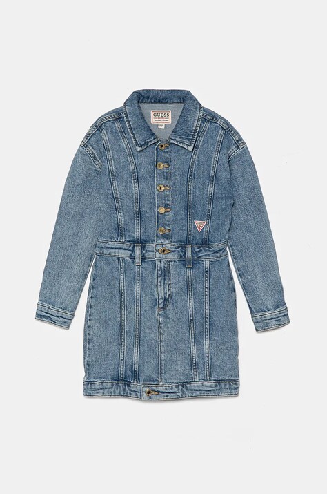 Guess rochie din denim pentru copii mini, dreaptă, J4YK26 D4WF0