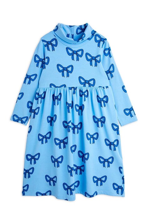 Dievčenské šaty Mini Rodini Bow mini, áčkový strih, 2475012460
