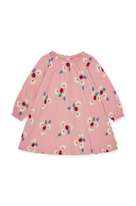 Konges Sløjd rochie fete CHLEO DRESS OCS culoarea roz, mini, evazată, KS101458