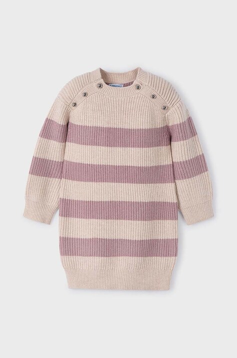 Детское платье Mayoral цвет розовый mini прямое 4924