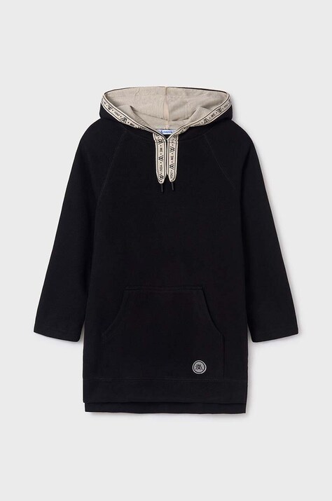 Mayoral rochie fete culoarea negru, mini, dreaptă, 7983