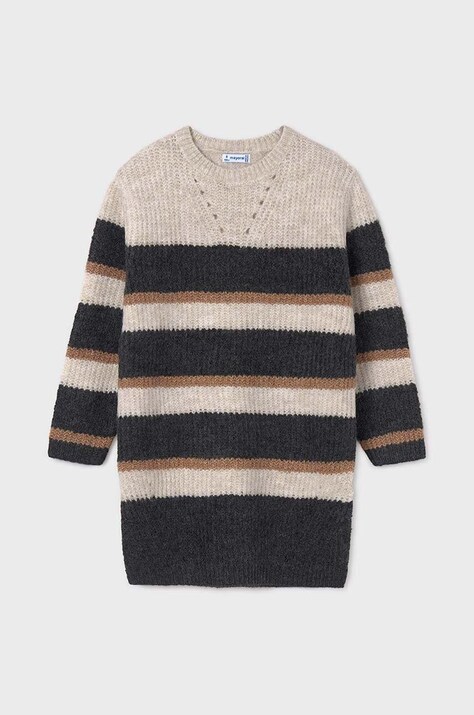 Mayoral rochie fete culoarea portocaliu, mini, mulată, 7984