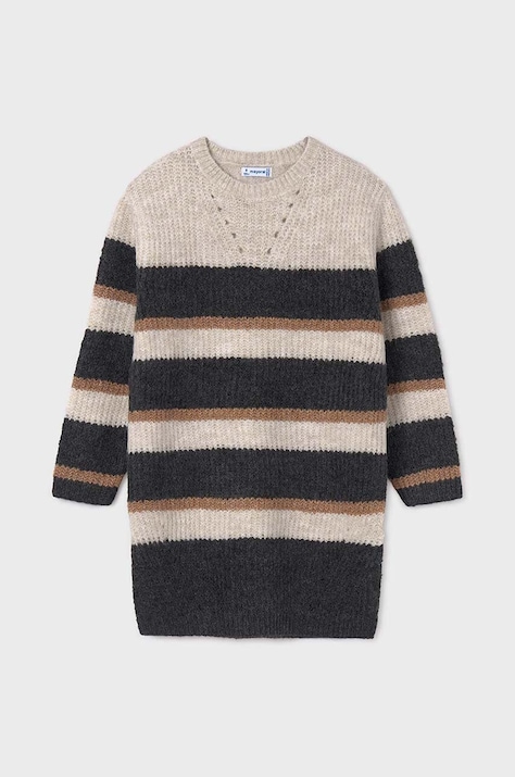 Mayoral rochie fete culoarea portocaliu, mini, mulată, 7984