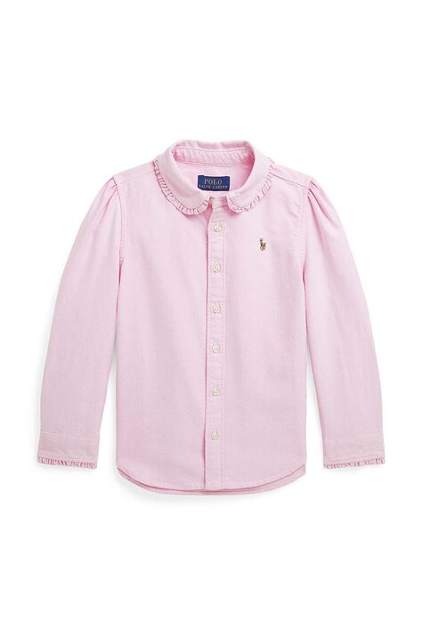 Polo Ralph Lauren koszula bawełniana dziecięca kolor różowy 312929954002
