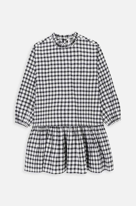 Coccodrillo rochie fete culoarea gri, mini, evazată, BACK TO SCHOOL GIRL