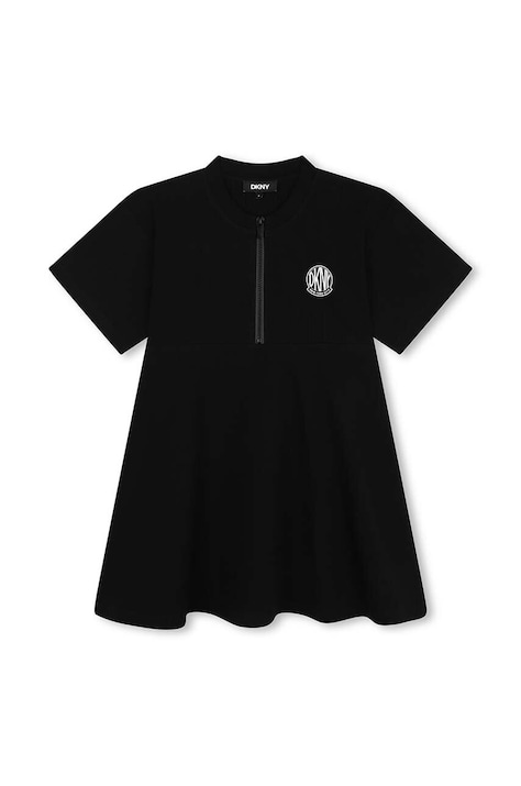 Дитяча сукня Dkny колір чорний mini розкльошена D60252