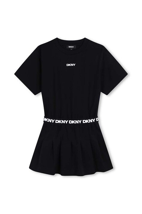 Детское платье Dkny цвет чёрный mini расклешённое D62018