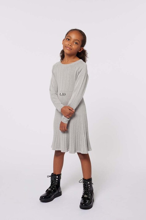 Michael Kors rochie fete culoarea gri, mini, evazată, R30169