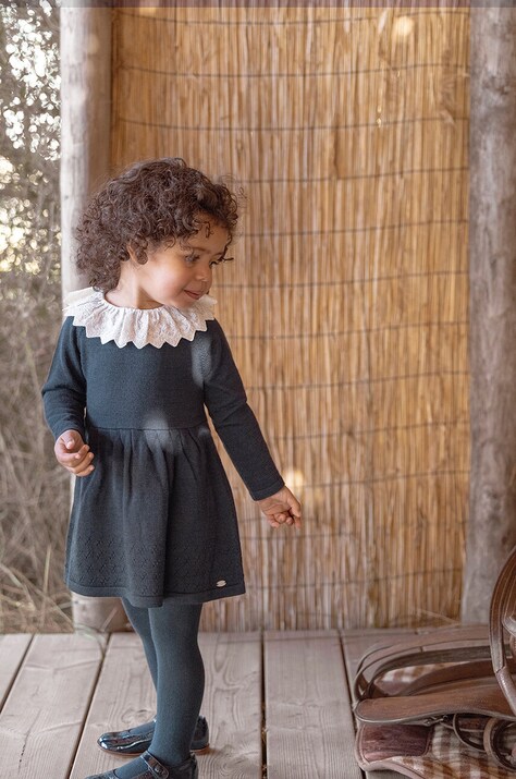 Tartine et Chocolat culoarea bleumarin, mini, evazată, TZ30011