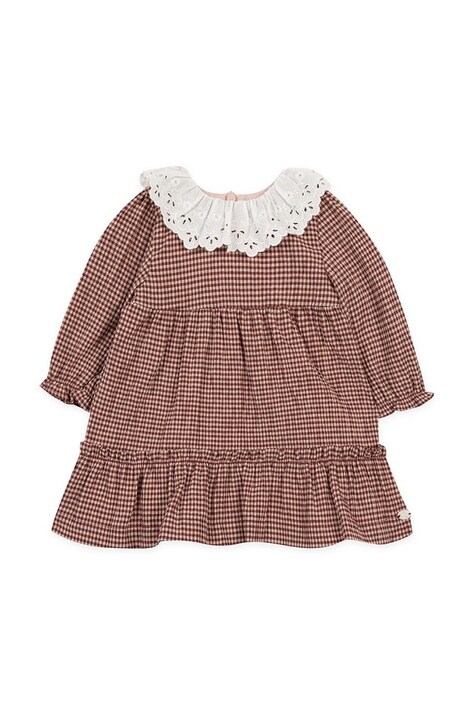 Детска рокля Tartine et Chocolat в бордо къса разкроена TZ30091