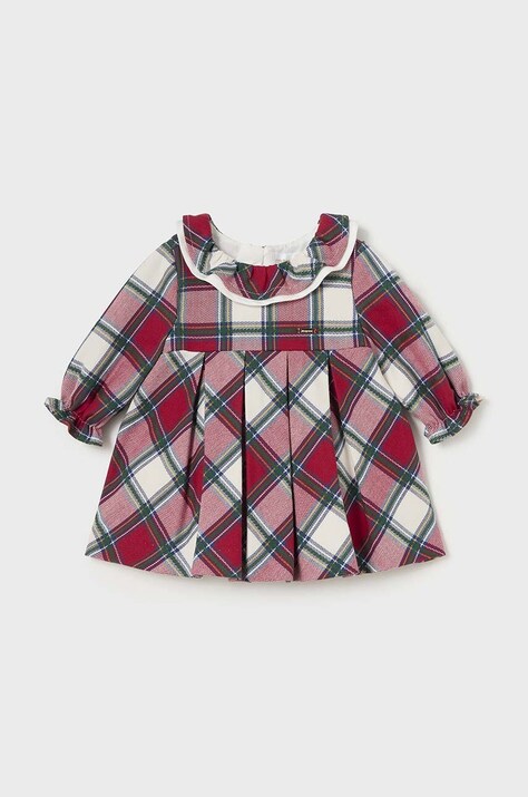 Mayoral Newborn rochie bebe culoarea rosu, mini, evazată, 2808