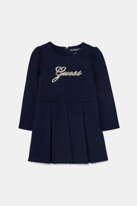 Детское платье Guess цвет синий mini расклешённое K4BK00 KAUH0