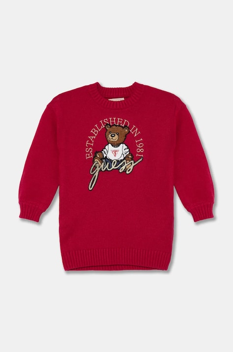 Платье Guess цвет розовый mini прямое K4BK07 Z3GS0