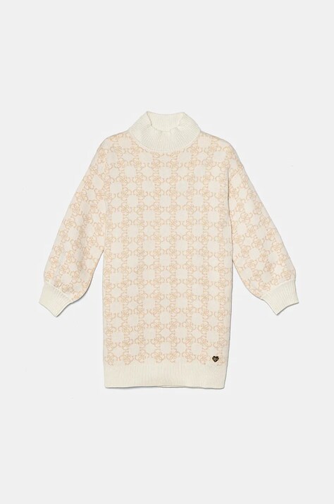 Guess gyerek ruha gyapjúkeverékből bézs, mini, oversize, J4BK04 Z3K10