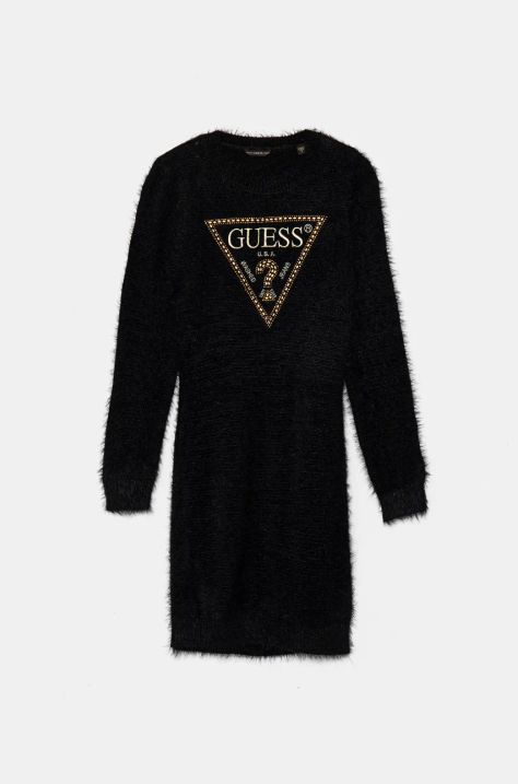 Guess rochie fete culoarea negru, mini, drept, J4BK11 Z3K20