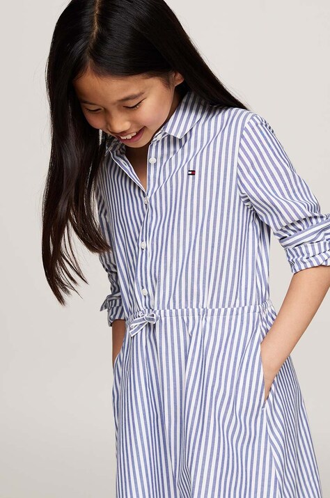 Tommy Hilfiger rochie din bumbac pentru copii mini, evazată, 8720637742709