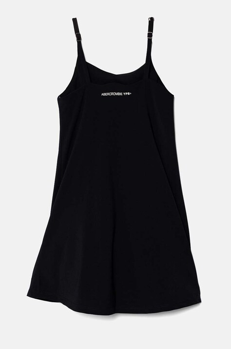 Dievčenské šaty Abercrombie & Fitch tmavomodrá farba, mini, áčkový strih, KI259-4094