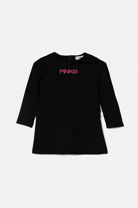 Pinko Up rochie fete culoarea negru, mini, evazată, F4PIBGDR198