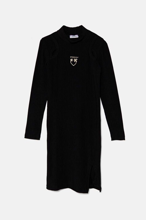 Pinko Up rochie fete culoarea negru, mini, dreaptă, F4PIJGDR143