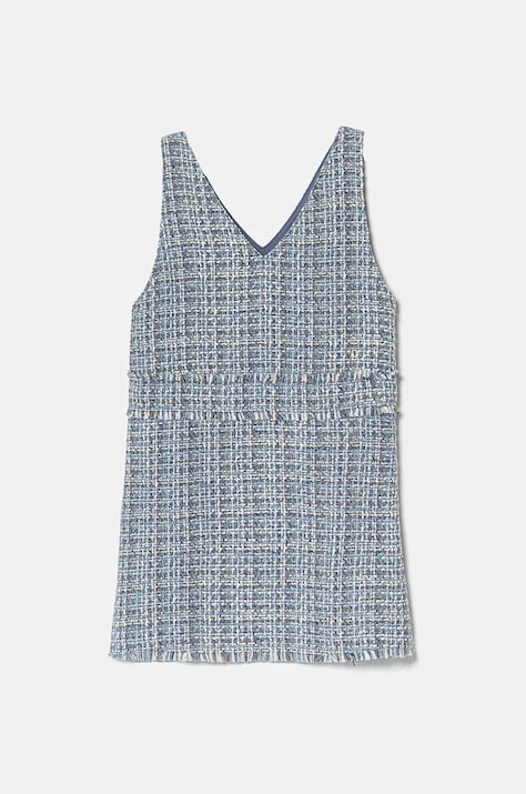 Dievčenské šaty s prímesou vlny United Colors of Benetton mini, áčkový strih, 4NPXCV033