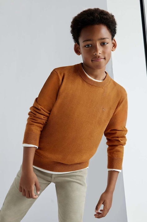 Mayoral pulover de bumbac pentru copii culoarea portocaliu, light, 354