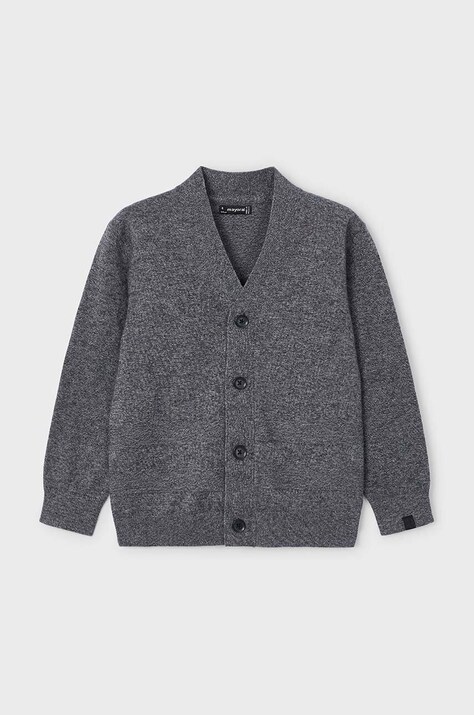 Mayoral cardigan cu amestec de lână pentru copii culoarea gri, light, 4348