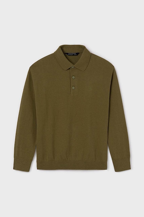 Παιδικό πουλόβερ από μείγμα μαλλιού Mayoral χρώμα: πράσινο, 7103