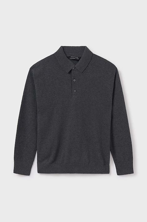 Детский свитер с примесью шерсти Mayoral цвет серый лёгкий 7103